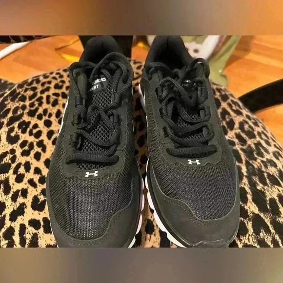 Under Armour Black and White Athletic Shoes